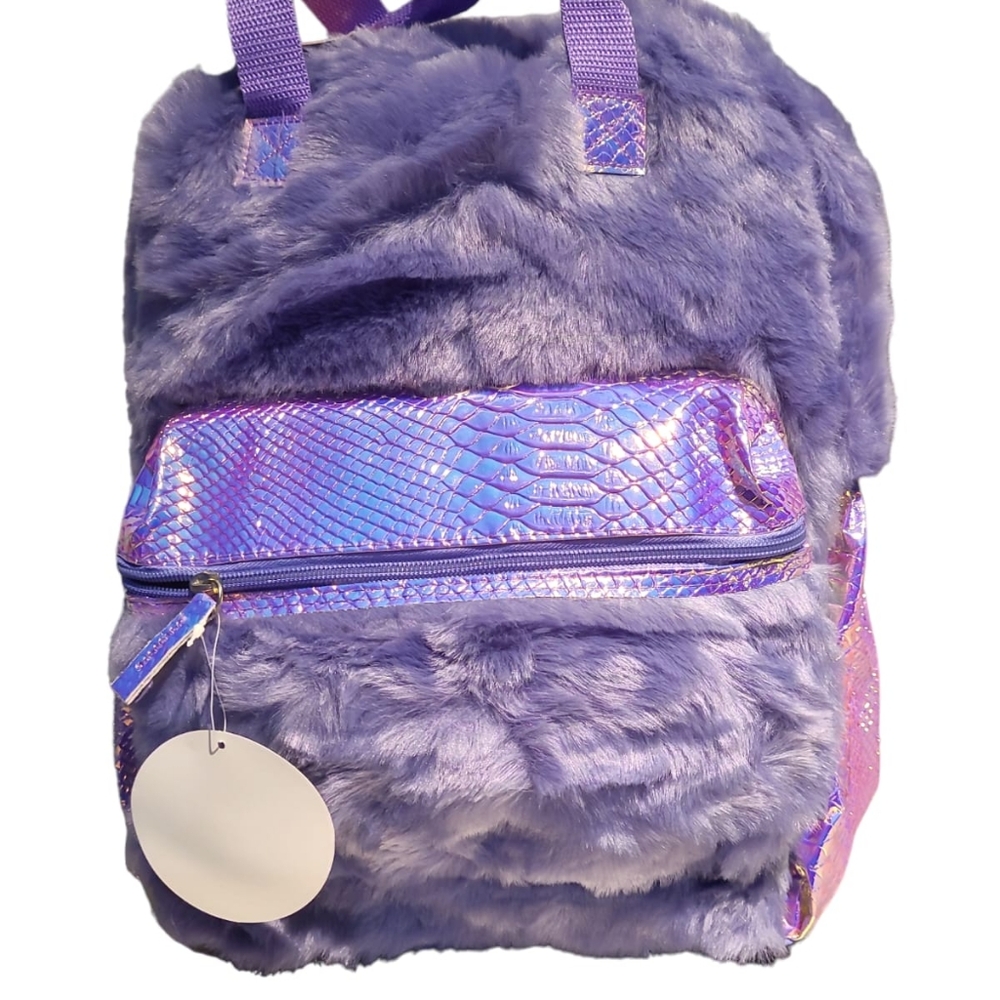 Purple Faux backpack